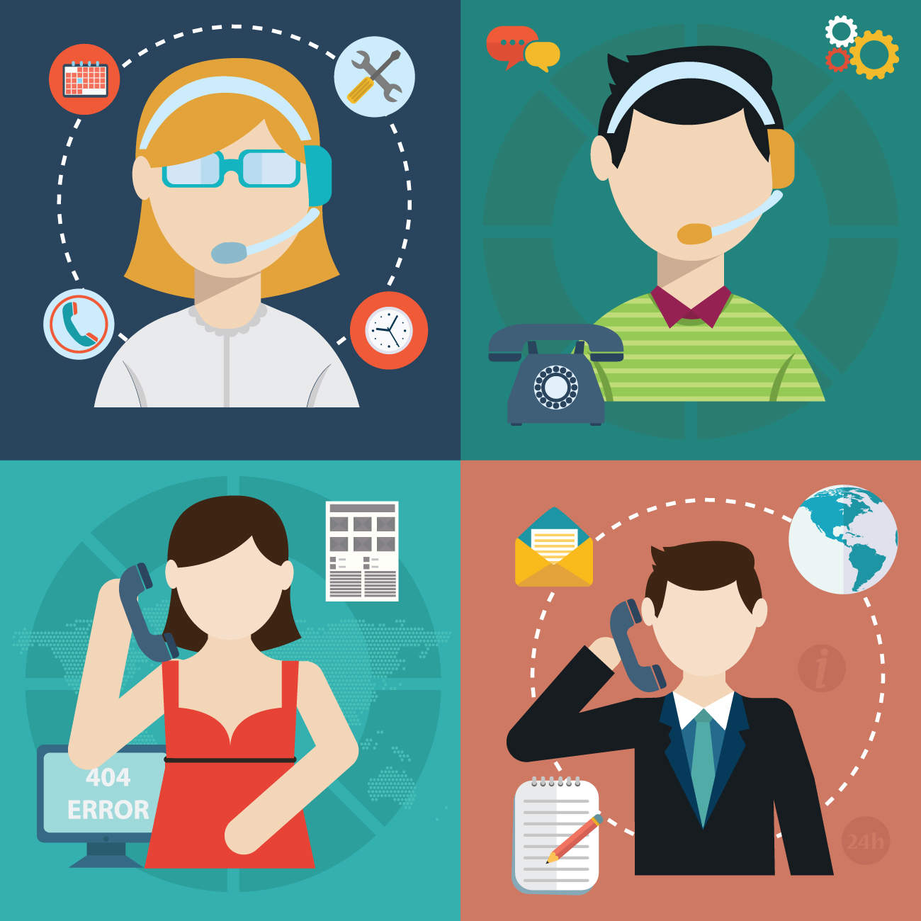 Técnico de suporte de TI atendendo cliente por telefone com clareza e sem jargões